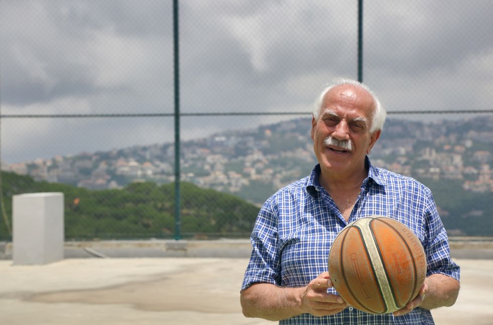Tony Haddad, Technica general manager, company located in Lebanon Bikfaya basketball court.